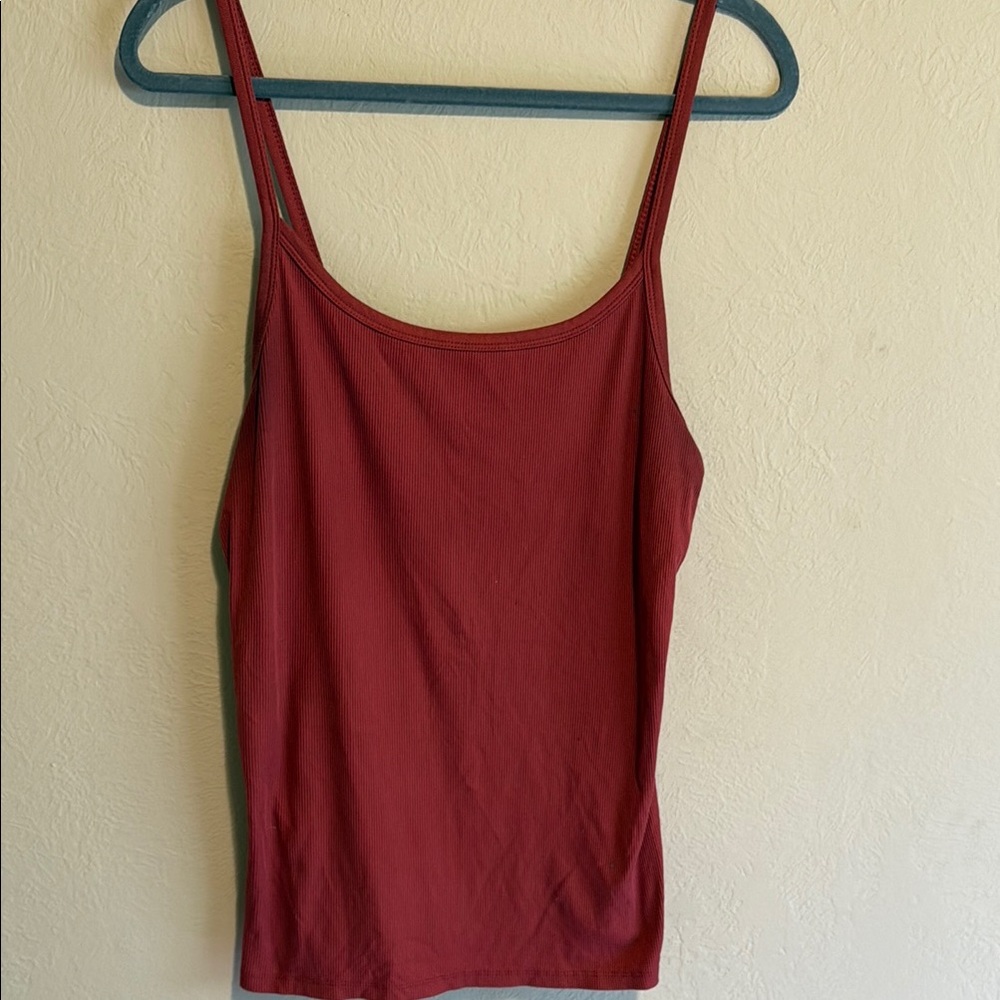No Boundaries Red Fitted Camisole Top
